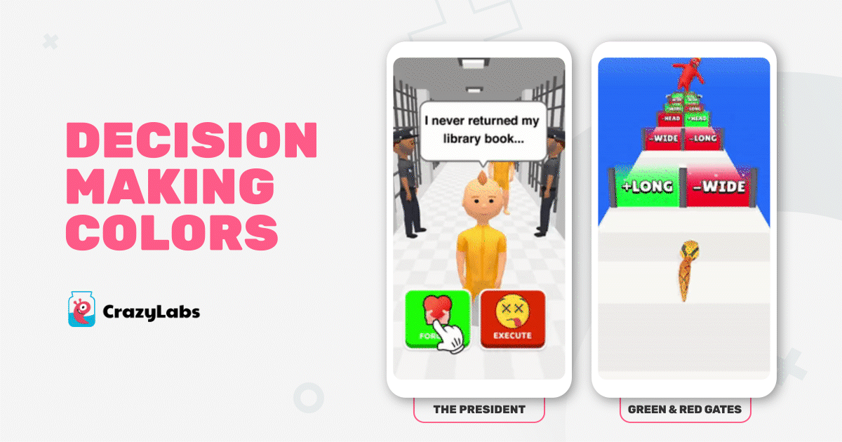 decision-making colors in mobile game